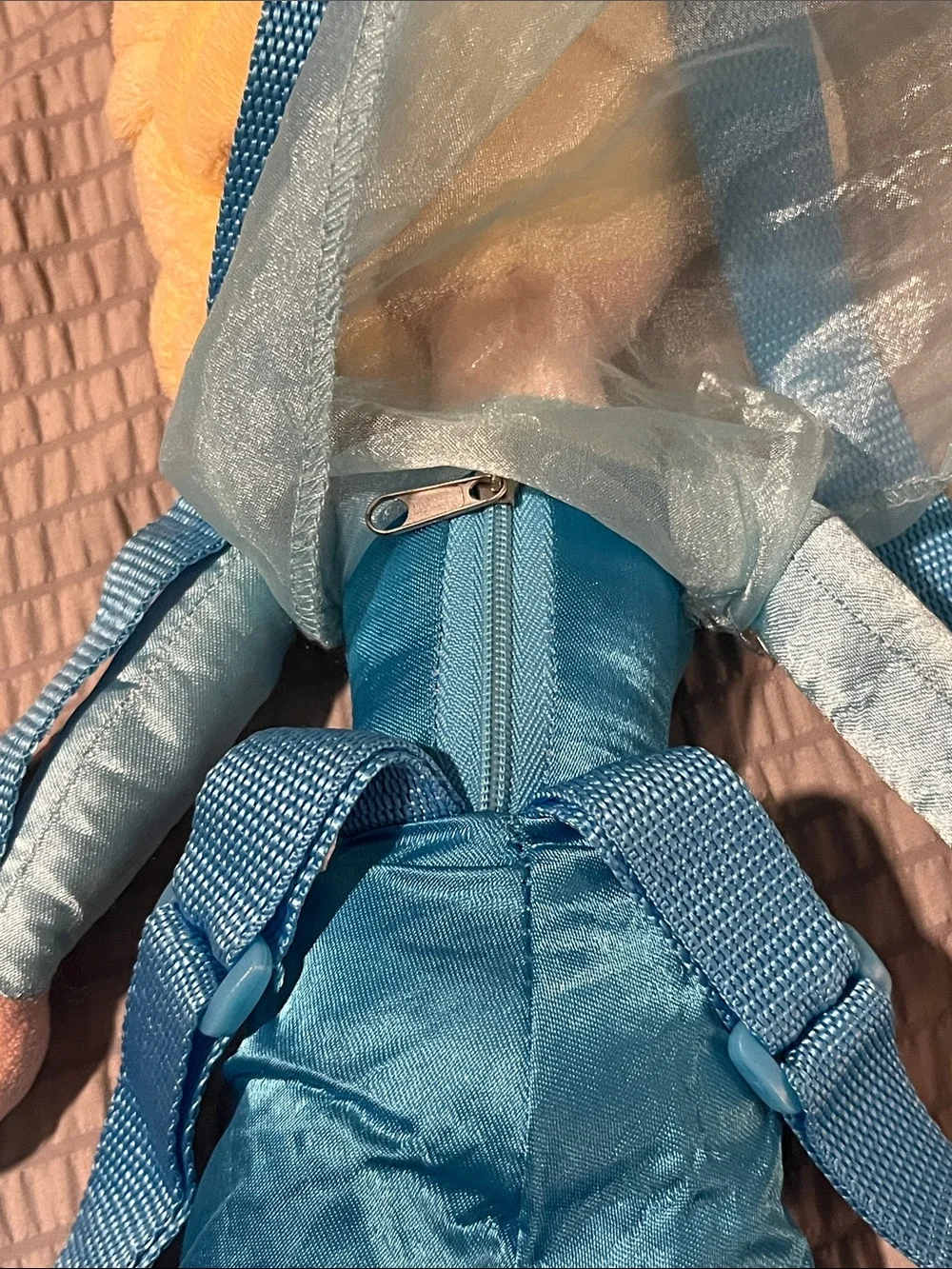 Disney Frozen Elsa Plush Doll Backpack 2019 Blue Girls Backpack 21”
